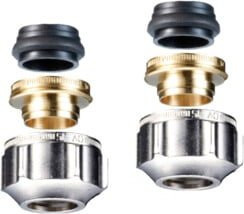 Oventrop Klemmringverschraubung Ofix CEP, 2-fach, für G 3/4 AG, vernickelt, Silber - Bild 1