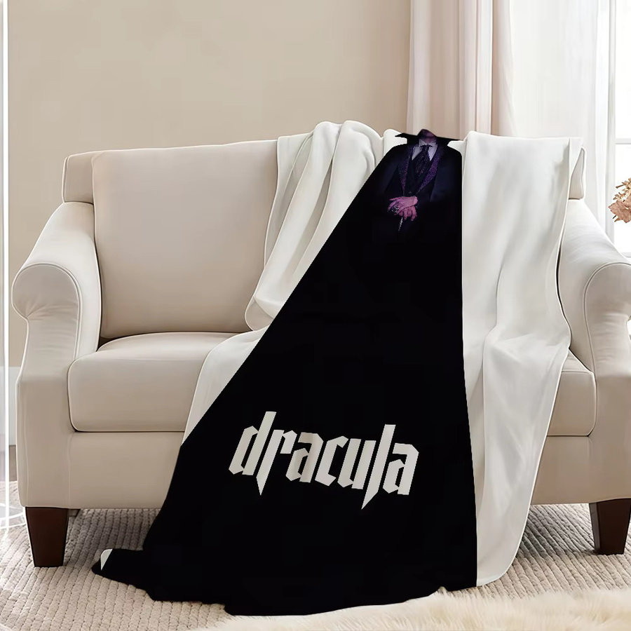 Dracula A Love Tale 2025 Deckenüberwurf aus Plüsch in Schwarz - Bild 3