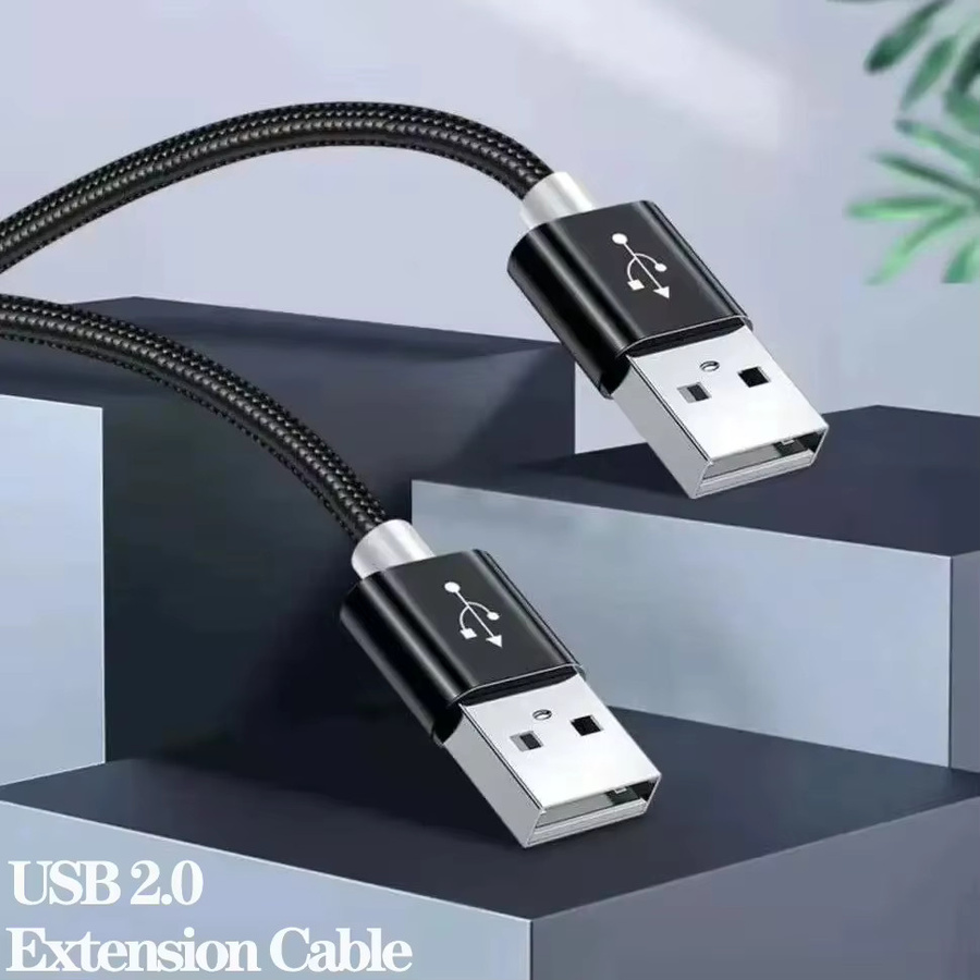 NNBILI USB A zu USB A Verlängerungskabel für Festplatten, Webcams und Kameras - Bild 2