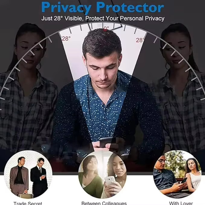 Anti-Spy Hydrogel Displayschutz für Apple iPhone 11 bis iPhone 17 Pro Max, Privatsphäre-Schutz, Vollabdeckung, transparent - Bild 5