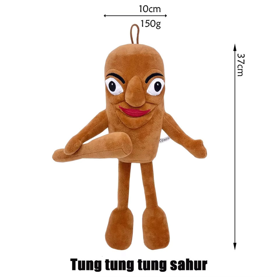 Potdemiel Tung Tung Sahur und Tralalero Tralala Hai Anime Charakter, Plüschpuppe, Plüsch / Textil - Bild 2