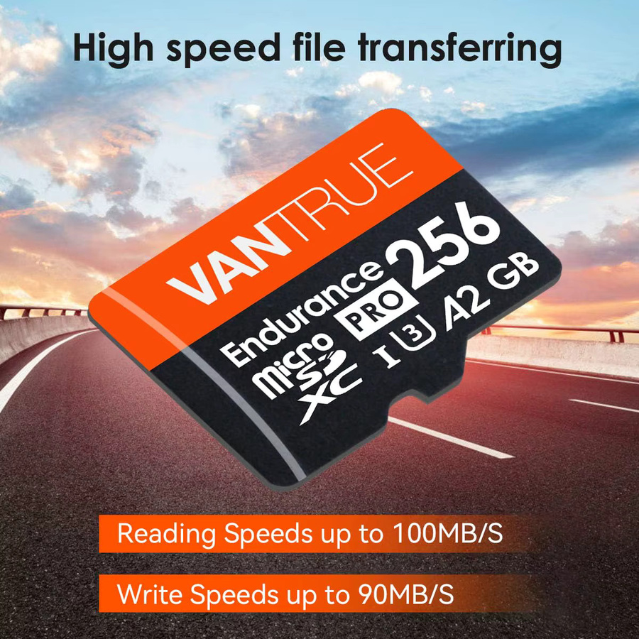 Vantrue microSDXC UHS-I U3 Speicherkarte für 4K UHD Dash-Cam mit Adapter - Bild 2