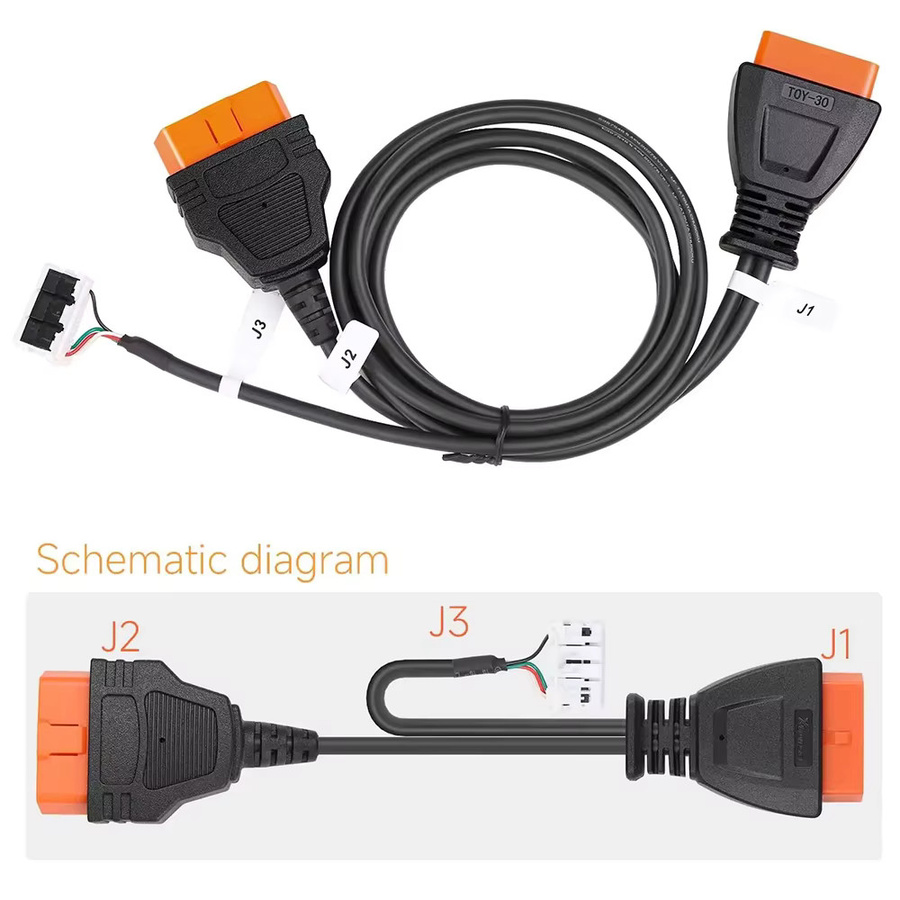 Xhorse XD8ABAGL Adapter für Toyota-BA alle Schlüssel verloren mit OBD-Anschluss in Schwarz für VVDI Max Pro und FT-Mini Schlüsselwerkzeuge - Bild 4