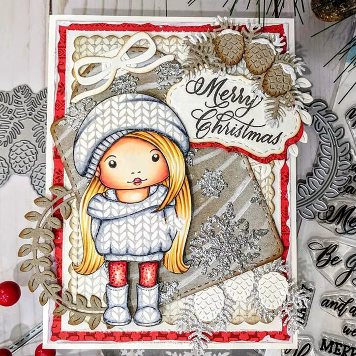 Metall Stanzformen mit Blumen- und Blättermotiven für Scrapbooking und Papierhandwerk - Bild 6