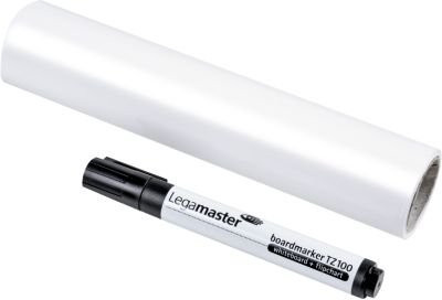 Magic Charts Legamaster Whiteboard-Folien aus Polypropylen, selbstklebend und beschreibbar, weiß, 25 Blatt, B: 300 mm x L: 200 mm - Bild 1