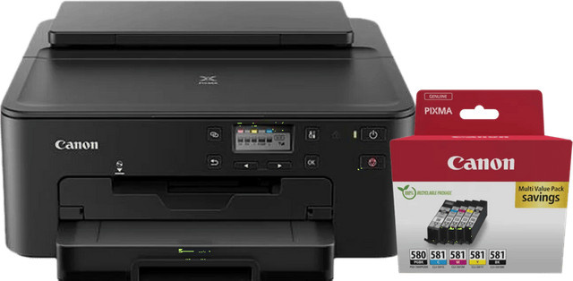 Canon PIXMA TS705a Inkjet-Drucker mit Wi-Fi und einem Satz Reservetinte in Schwarz - Bild 1