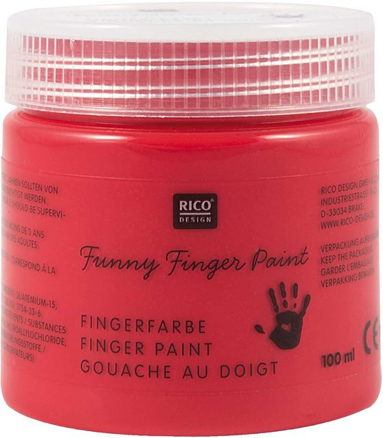 Rico Design Fingerfarbe Rot 100ml - Bild 1