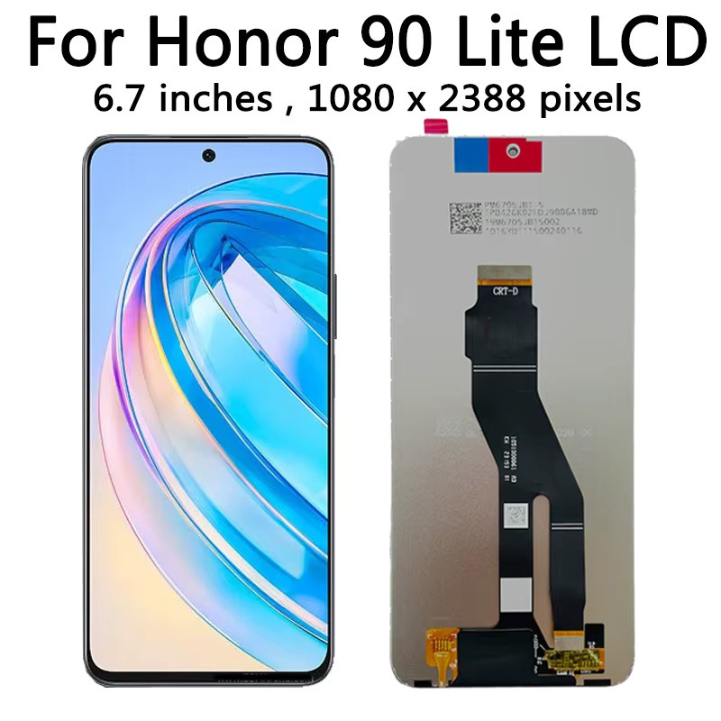 Huawei Honor 90 Lite LCD Display Touchscreen Digitizer Montage mit Rahmen in Schwarz 6.7 Zoll - Bild 3