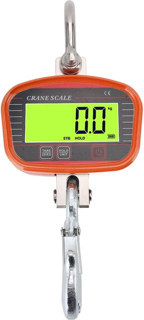 Aimo Digitale Kranwaage 2000kg mit LCD-Anzeige und Fernbedienung in Orange - Bild 1