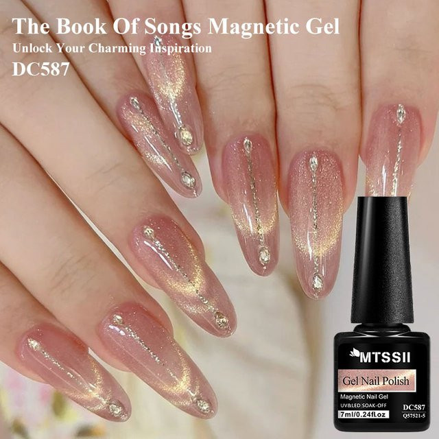 Mtssii Magnetgel-Nagellack, Gold, Glänzend - Bild 1