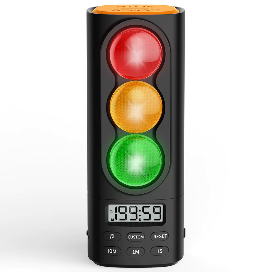 Verkehrsampel-Visualtimer für Kinder, 199-Minuten-Countdown-Timer, Bunt / Mehrfarbig, Blau - Bild 7