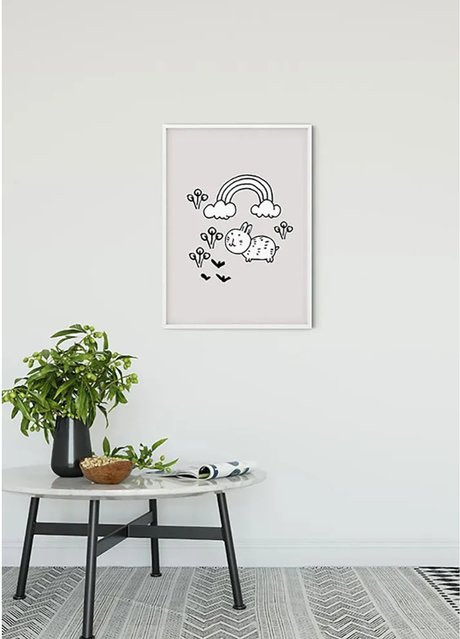 Komar Wandbild Scribble Bunny Paper Poster Multicolor B: 50 cm, H: 70 cm - Bild 1