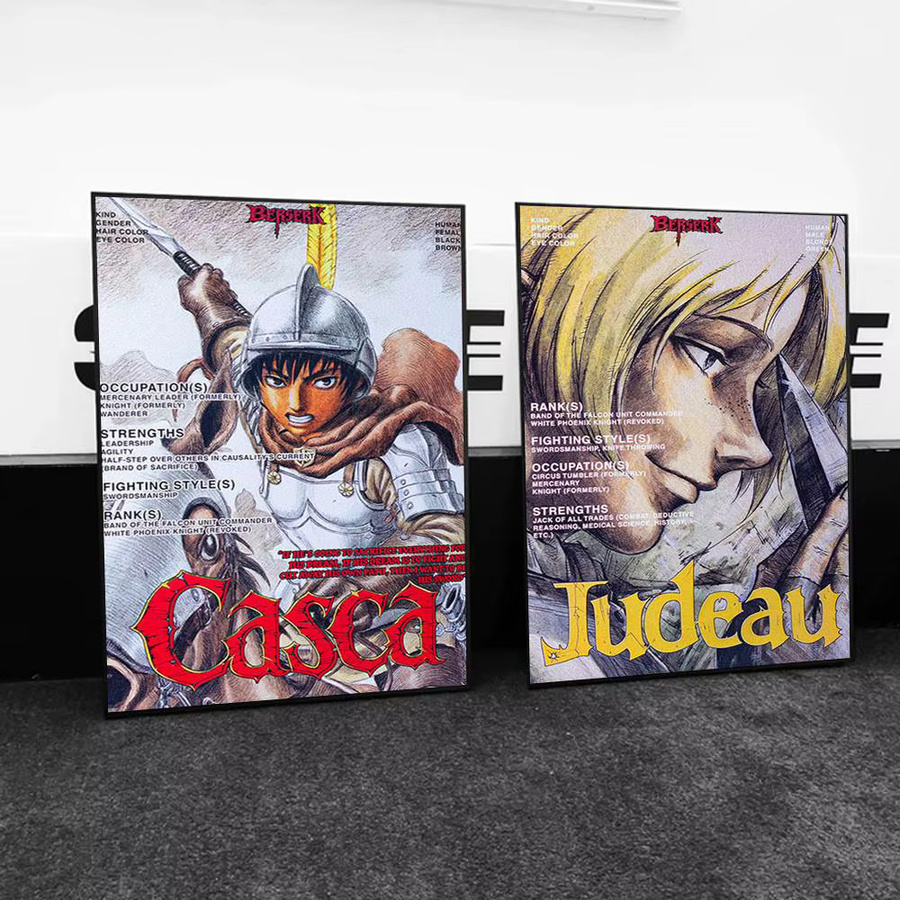 Kayou Anime Berserk Wandkunst Poster HD Wandbild für Wohnzimmer und Schlafzimmer ohne Rahmen - Bild 4