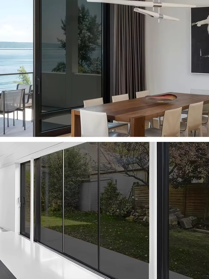BUNPIG Einweg-Sichtschutzfolie für Fenster in Transparent und Silber mit UV-Schutz und Tageslicht-Wärmekontrolle, statisch haftend und ohne Klebstoff für Haus, Schlafzimmer, Balkon oder Autoglas - Bild 4