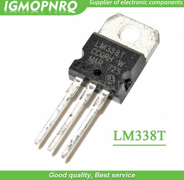 10er Set LM338T TO-220 einstellbare Spannungsregler in Schwarz - Bild 1