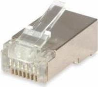 Digital Data Communications equip Pro Netzwerkanschluss RJ-45 CAT 6 abgeschirmt transparent (100er Pack) - Bild 1