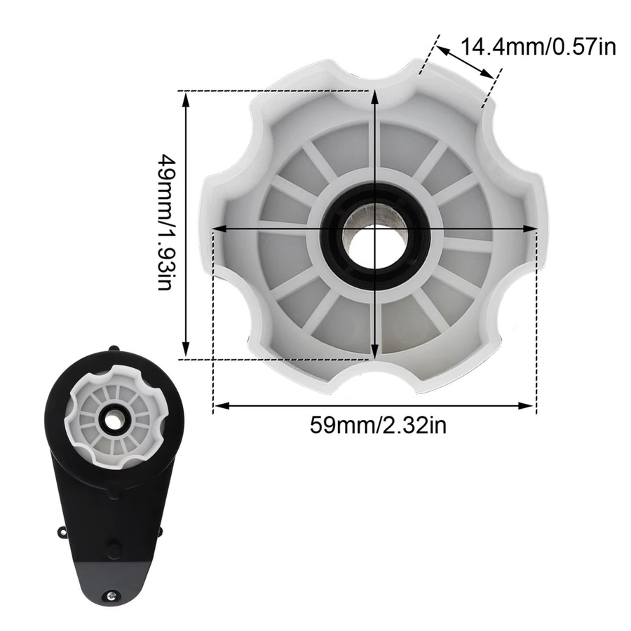 ChgImposs RS555 Kinder Fahrt Auf Spielzeug Auto Motor Getriebe, 2-teiliges Set - Bild 5