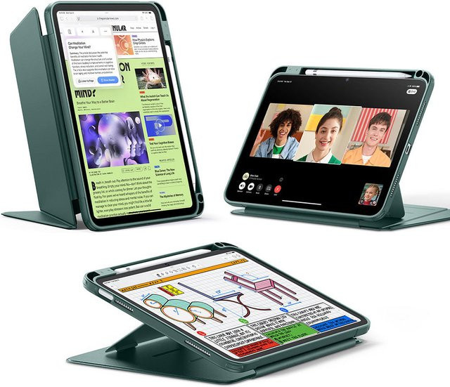 ESR Flip Hybrid Hülle für Apple iPad (2025) / (2022) mit Stifthalter, Grün - Bild 1