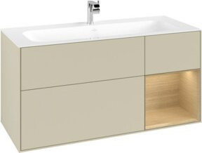 V&B Waschtischunterschrank Finion in Ozeanblau, lackiert, B/T/H: 119,6 x 49,8 cm - Bild 1
