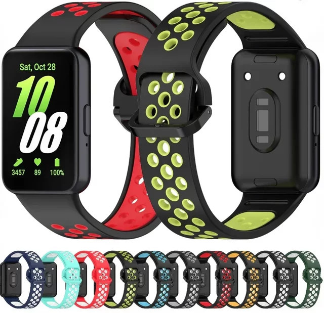 Samsung Uhrenarmband Silikon, zweifarbig, Multicolor, Unisex - Bild 1