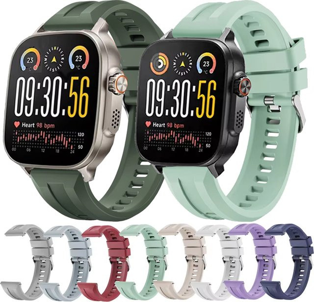 Uhrenarmband Realme, Silikon, 22 mm - Bild 1