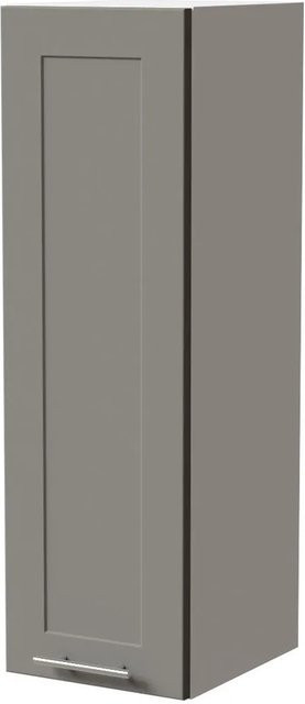 Feldmann-Wohnen Hängeschrank Oslo in Weiß und Staubgrau Matt B: 30 cm, T: 32,5 cm, H: 96 cm - Bild 1