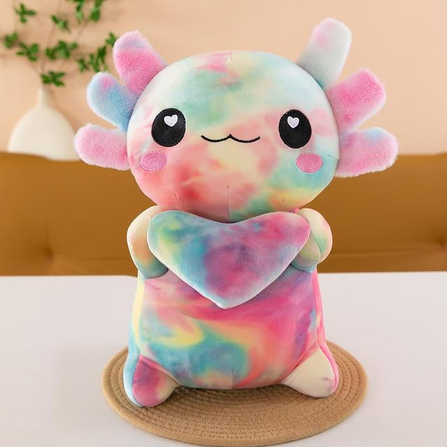 Binchi Fitness Axolotl Plüschtier, bunt, 30cm, ab 6 Jahren - Bild 1