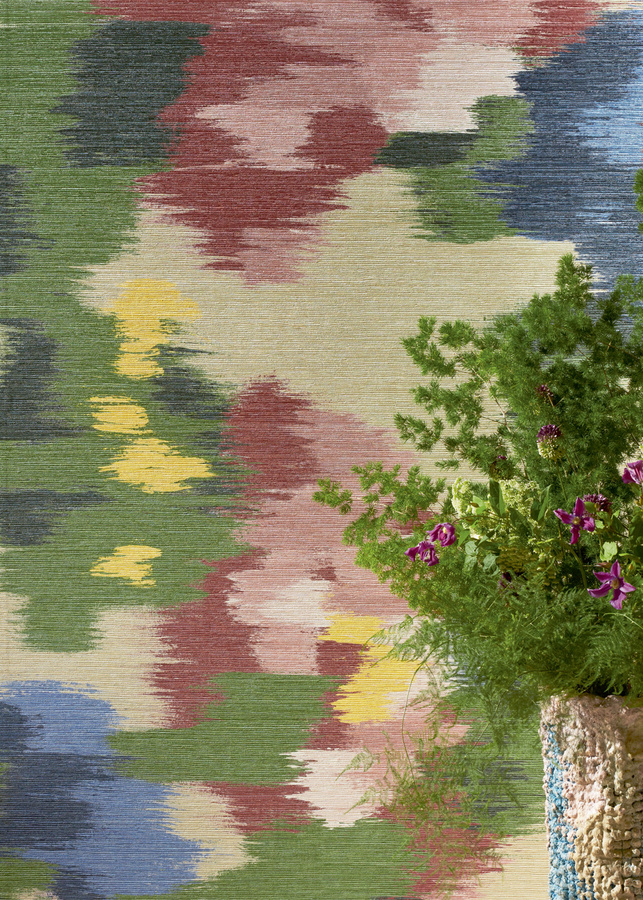 Élitis Mural Abstract Floral Wandtapete in Multicolour aus Vlies und Vinyl im Vintage-Stil - Bild 1
