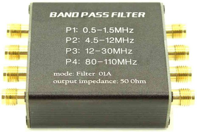 ABYN Malachit Funkvorfilter BPF Bandpassfilter 50-Ohm SMA-Buchse in Schwarz - Bild 1