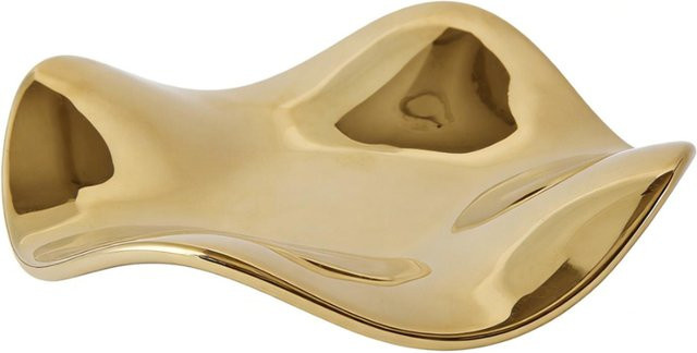 Dekorative Keramikschmuckschale von Fishine in Gold für Armbänder, Ohrringe und Schlüssel - Bild 1
