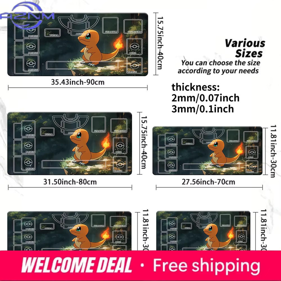 Potdemiel Pokémon Wald-Charmander Spielmatte, Zubehör, Bunt / Mehrfarbig - Bild 2