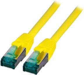 EFB-Elektronik Patchkabel Cat.6A S/FTP RJ45 Ethernet/LAN, Farbe: Gelb, Länge: 1 m - Bild 1