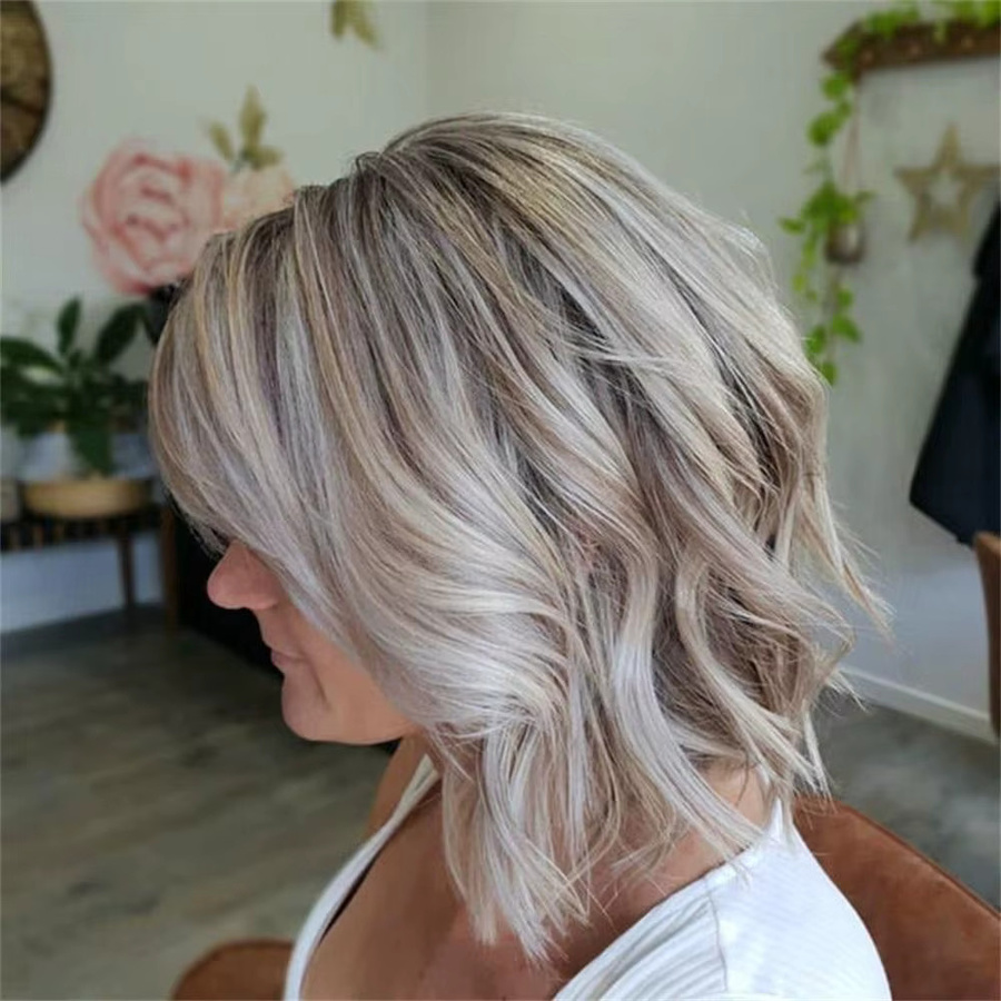 HAIRJOY Kunsthaarperücke Damen, blond-braun, lockig - Bild 2
