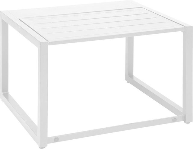 Stern Funktionsbeistelltisch Novus aus Aluminium in Weiß, B/T/H: 67 x 63 x 43 cm - Bild 1