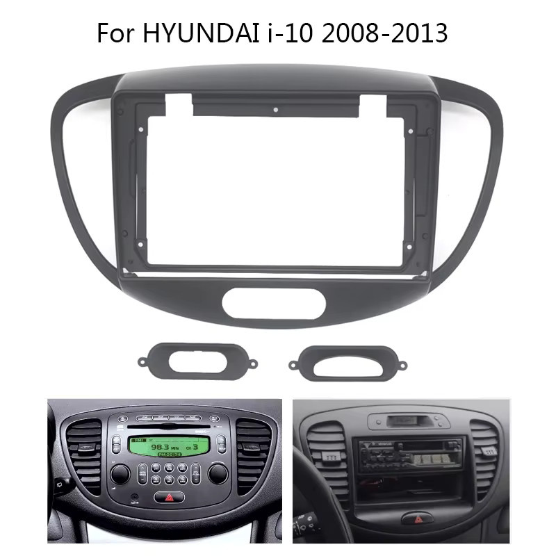 NHKUPOR Autoradio Einbaurahmen Kit für Hyundai I10 in Schwarz - Bild 4