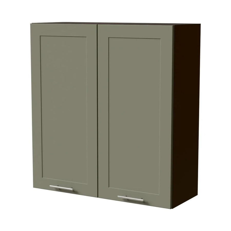 Feldmann-Wohnen Hängeschrank Oslo W4 Küchenschrank in Lava und Reed Green Matt mit Soft-Close-Türen, B/T/H: 90 x 32,5 x 96 cm - Bild 2