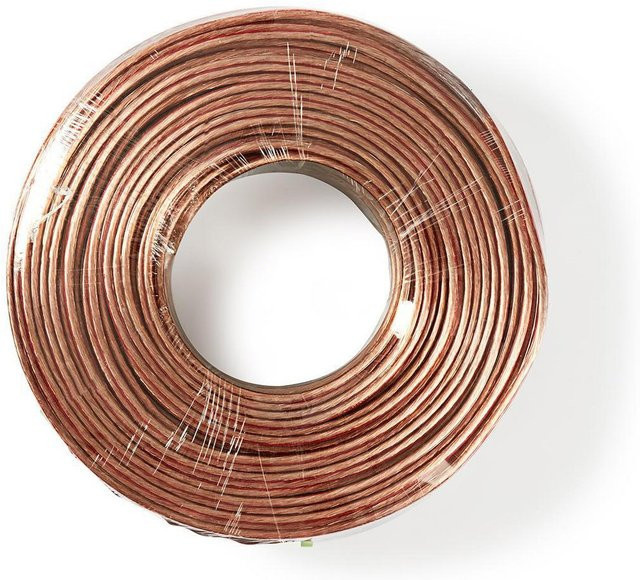 Nedis Lautsprecherkabel 2x 2,5mm² braun 100m - Bild 1