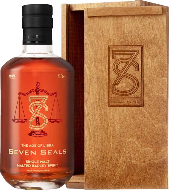 Seven Seals The Age of Libra Single Malt Whisky, Schweiz, 49,7 % Vol., 0,5 l - Bild 1