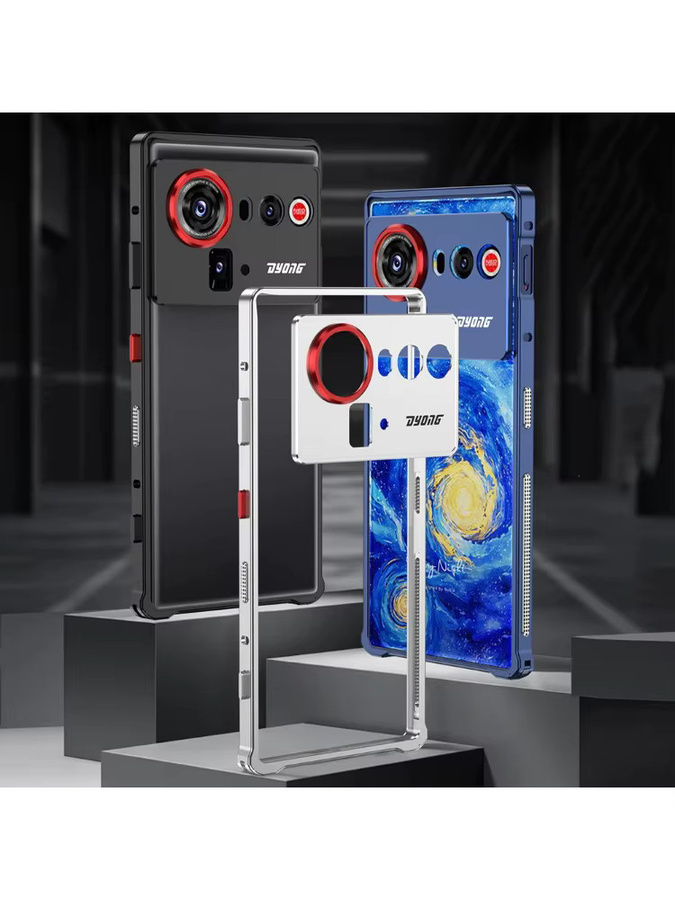 ZTE Nubia Z80 Ultra 5G Schutzhülle aus Aluminiumlegierung mit Kühlfunktion in Schwarz - Bild 5