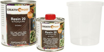 CREATIVePOXY Design-Gießharz Epoxy Resin, transparent, 850 g - Bild 1