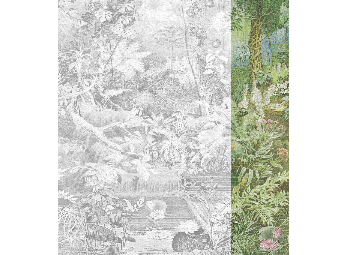 Jannelli & Volpi Mural Coari Green Panel 4 aus Kunstharz in Grün - Bild 1
