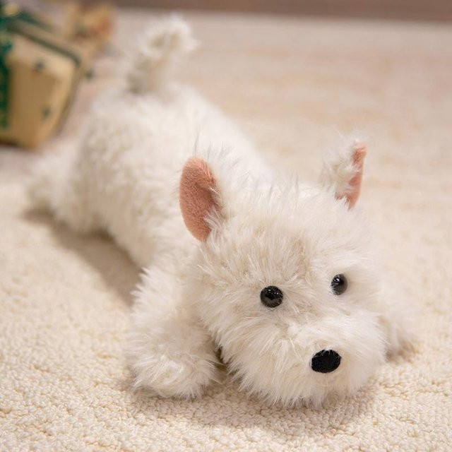 West Highland White Terrier Hund Plüschtier, Weiß, ab 3 Jahre - Bild 1