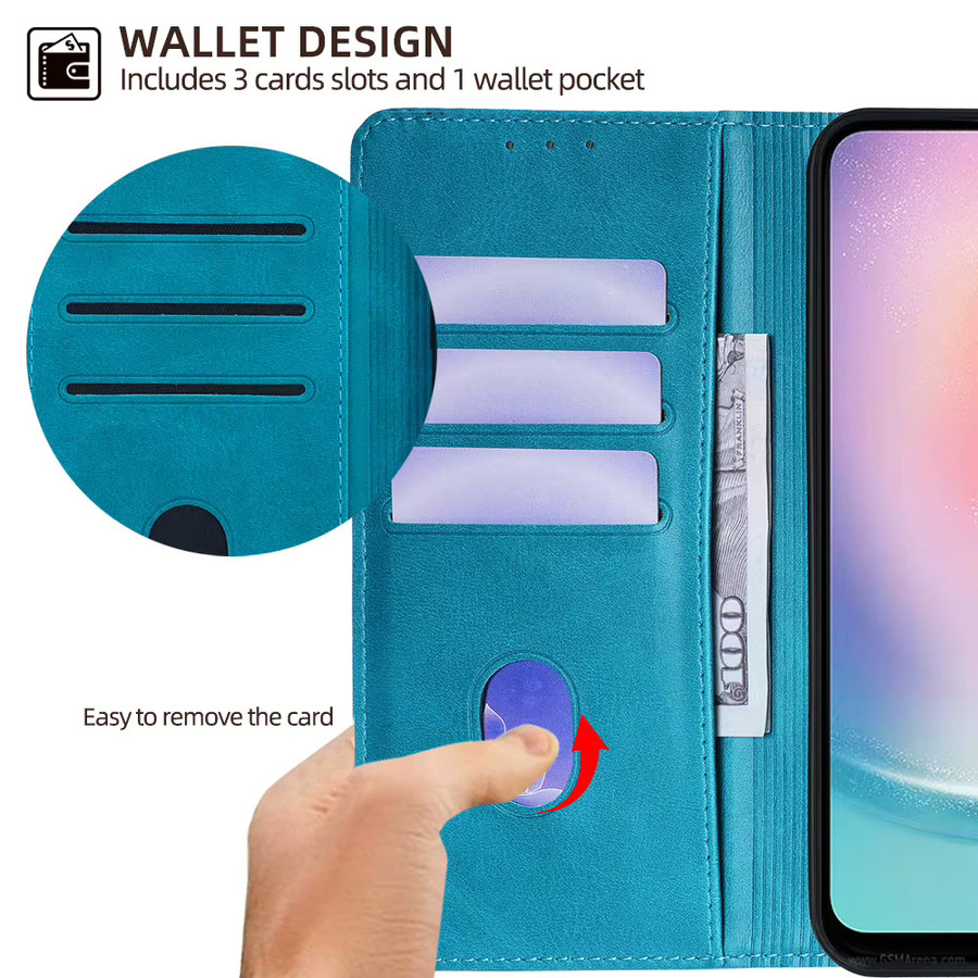 Retro Lederhülle für Google Pixel 10 Pro XL Brieftaschen-Hülle mit Flip-Design als Soft Cover Schutzhülle - Bild 4