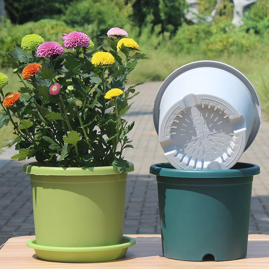 Großer wasserabsorbierender Blumentopf aus Kunststoff von ACRDDK in Weiß - Bild 2