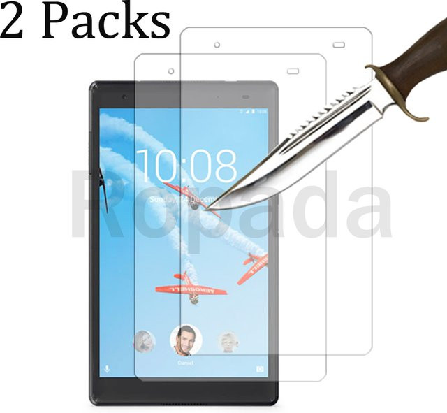 2er Pack Displayschutzfolie aus gehärtetem Glas für Lenovo Tab 4 8 TB-8504 und Tab 4 8 Plus TB-8704, transparent - Bild 1