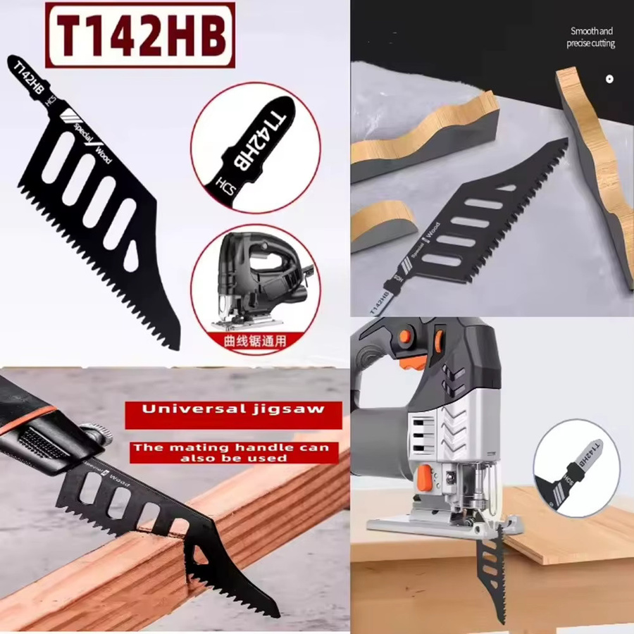 VIBRATITE T142HB Kurvenstichsägeblatt mit T-Schaft für Sperrholz und MDF in Schwarz - Bild 5