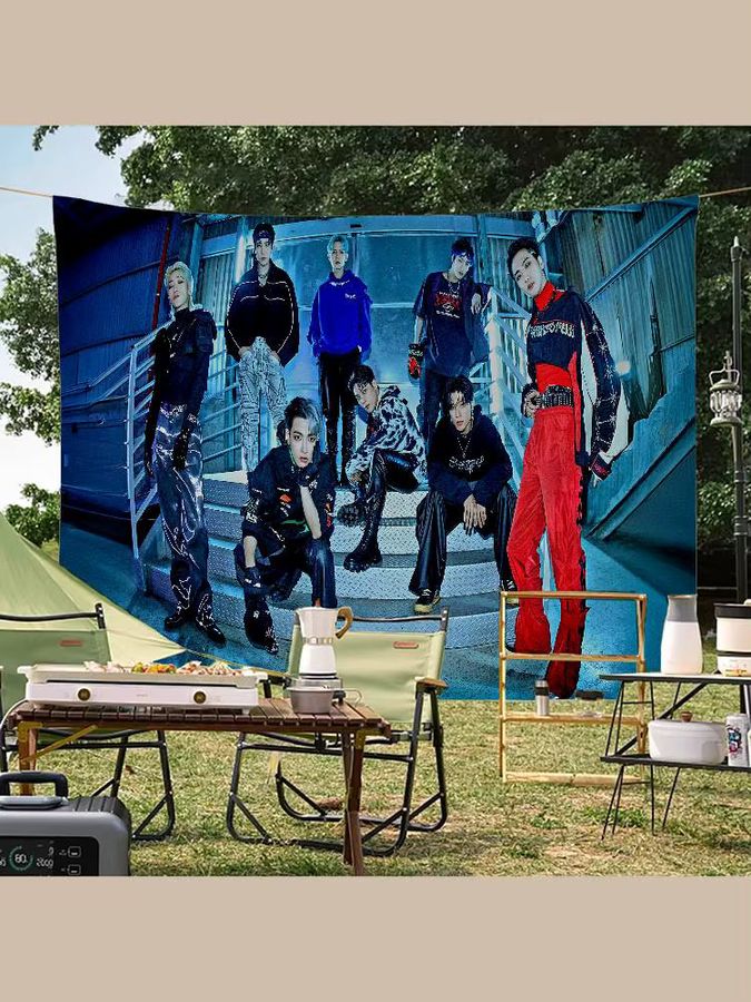 Potdemiel ATEEZ KPOP Party Banner mit Druckmuster in Multicolor als Geburtstagsparty-Dekoration - Bild 6