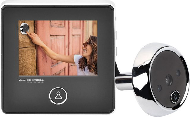 GoolRC Smart Peephole Visual Türklingel mit 2,8 Zoll TFT-LCD-Bildschirm und 1MP IR-Nachtsichtkamera in Schwarz - Bild 1