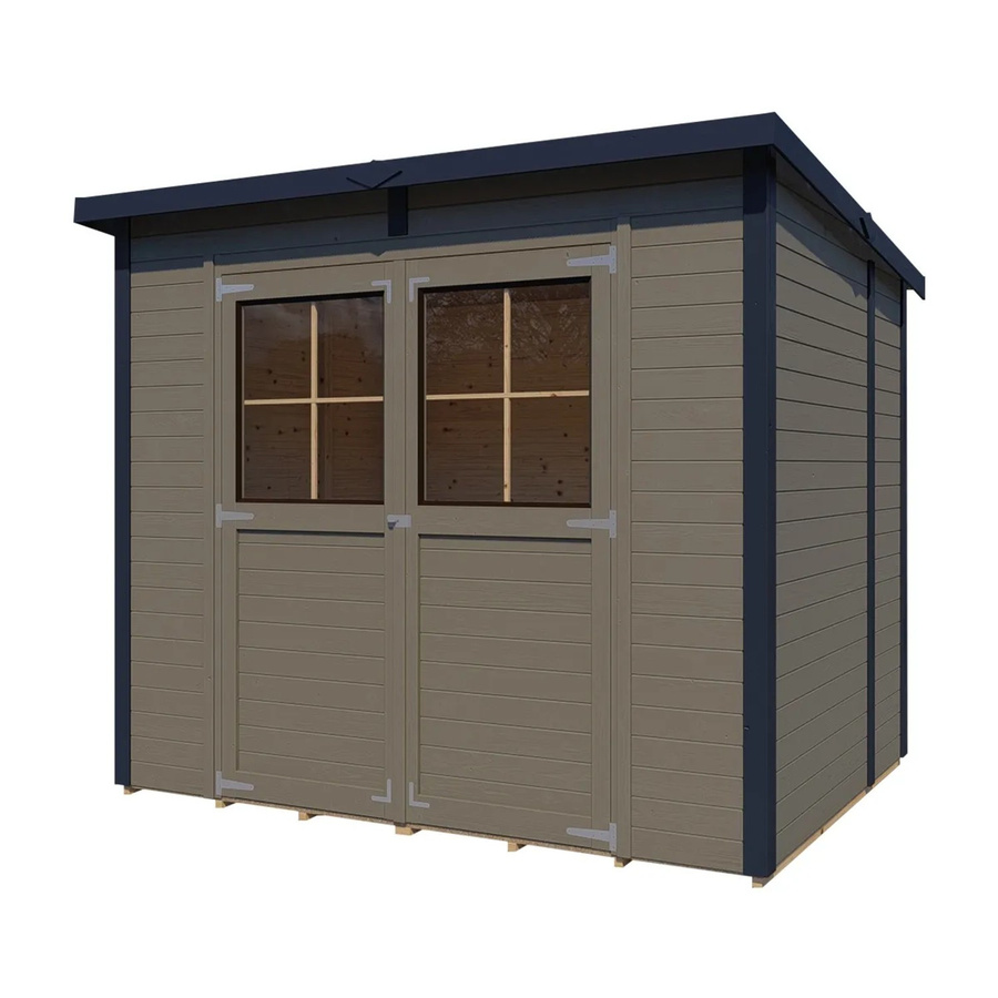 Bertilo Gerätehaus Castano aus Fichte in Beige mit Doppeltür B/H: 239 x 180 cm und FSC-Zertifizierung - Bild 2