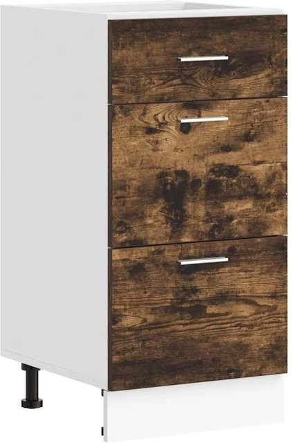 vidaXL Unterschrank Lyon in Räuchereiche, Farbe: Braun, B/T/H: 40 x 46 x 81,5 cm - Bild 1